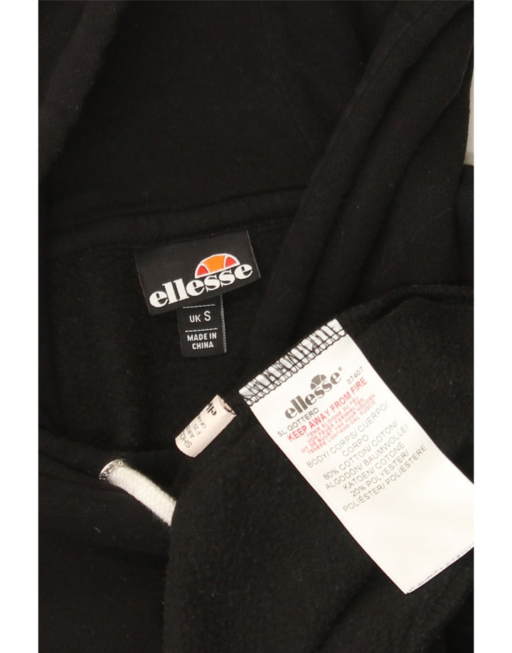 Pulover cu glugă cu grafic pentru bărbați Ellesse, bumbac mic, negru