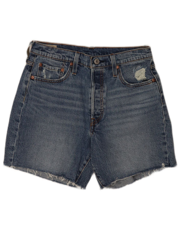 Pantaloni scurți Levi's 501 Denim W28 Medium Blue Bumbac
