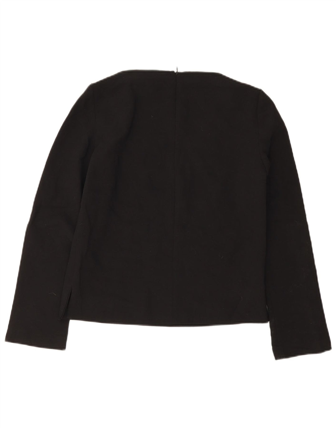 Top femeie Zara cu mânecă lungă UK 6 XS poliester negru