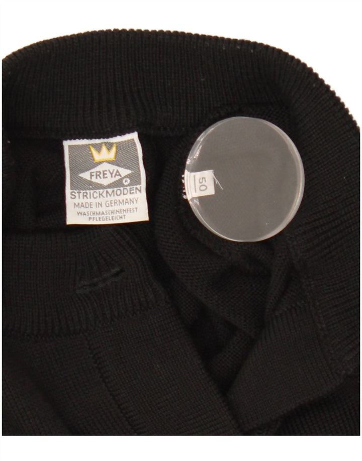 Pulover cardigan Strickmoden pentru femei EU 50 2XL Negru Poliacrilic