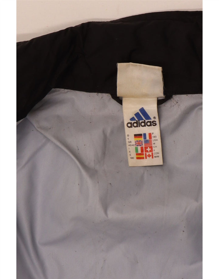 Jachetă de ploaie Adidas pentru bărbați UK 40/42 Medium Black Colorblock Nylon