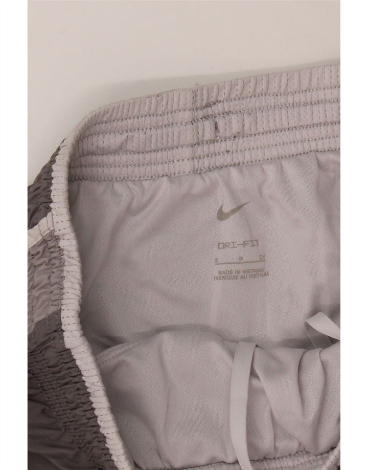 Pantaloni scurți sport Nike Dri Fit pentru femei UK 10 Small Gri Poliester