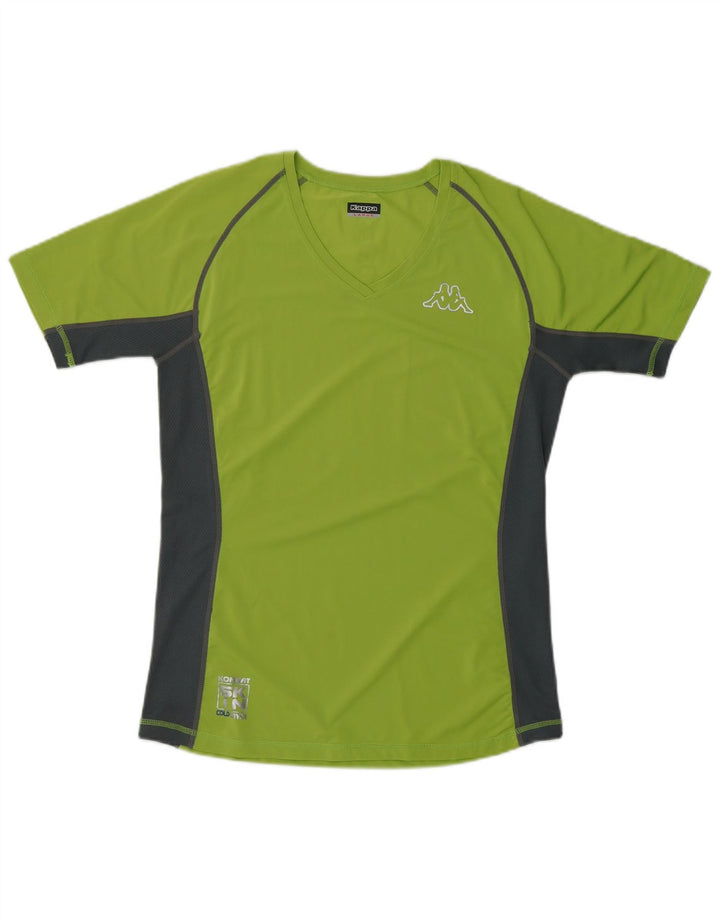 Tricou grafic KAPPA pentru femei Top UK 16, mare, verde, poliester color bloc