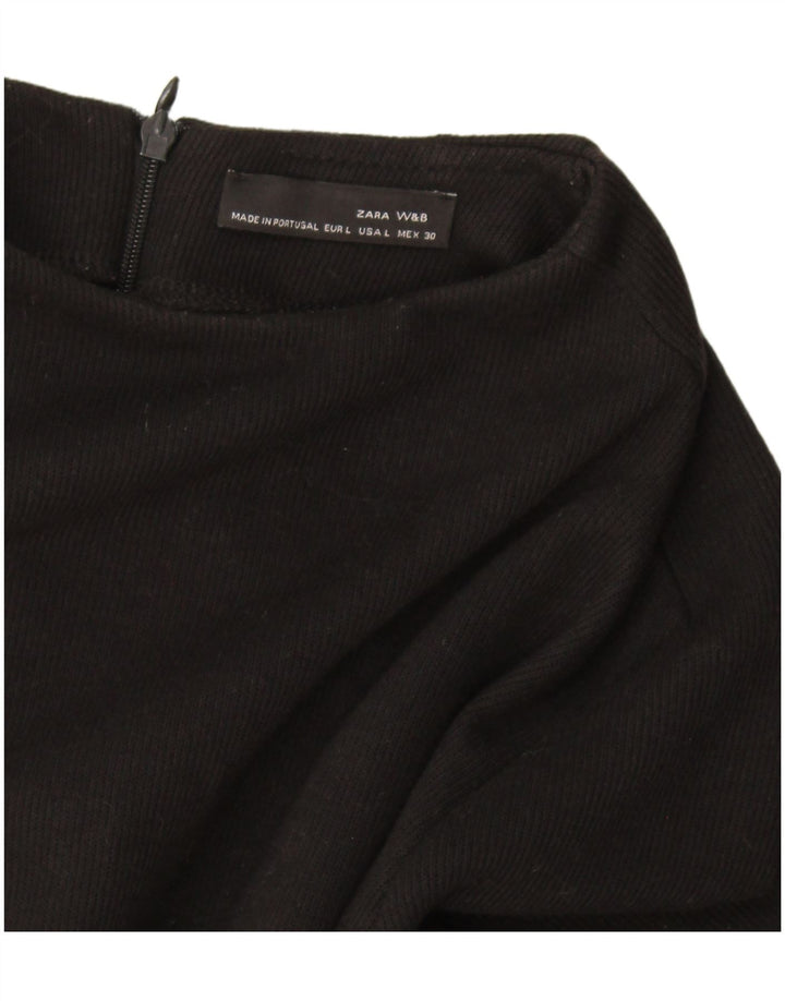 Rochie Pulover pentru Damă Zara UK 14 Mare Neagră