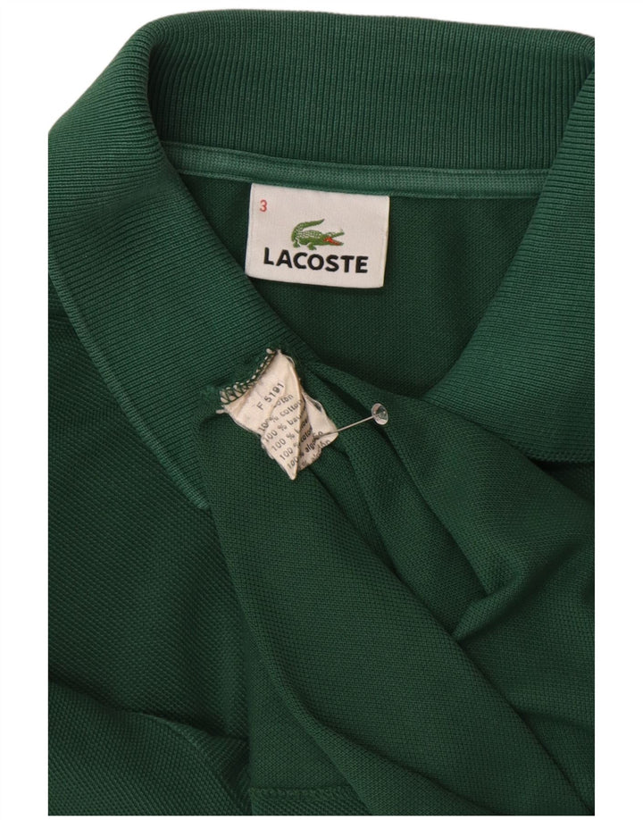 Tricou polo pentru bărbați LACOSTE Mărimea 3 Bumbac verde mic