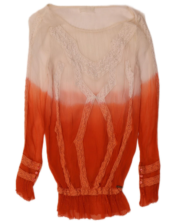 Bluză transparentă pentru femei GUESS UK 10, roșu, colorblock