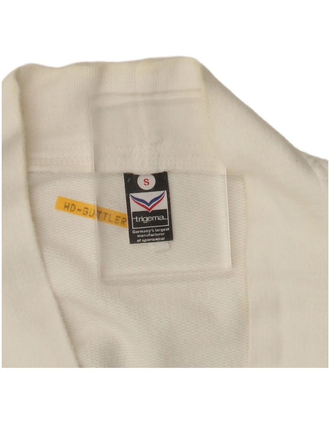 Pulover cardigan pentru bărbați TRIGEMA Bumbac alb mic