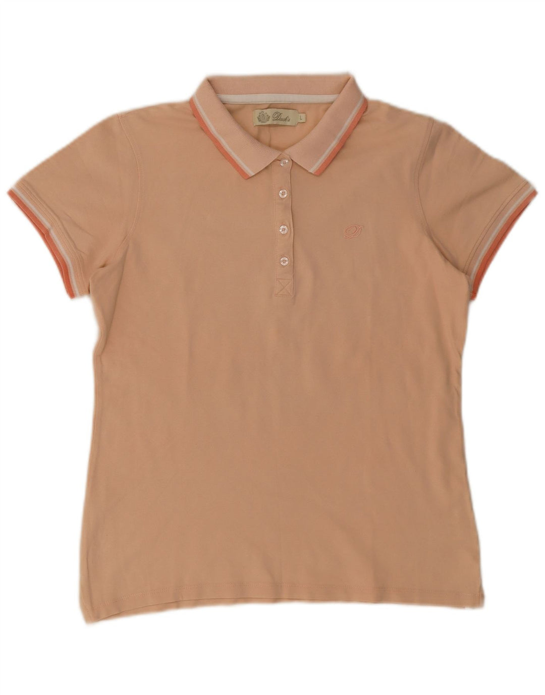 Tricou polo Dack's pentru femei UK 14 mare bumbac portocaliu