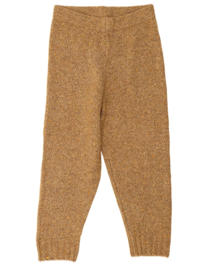 Pantaloni de trening Capri pentru femei Zara Pantaloni de jogging UK 14 Mare Bej Poliester