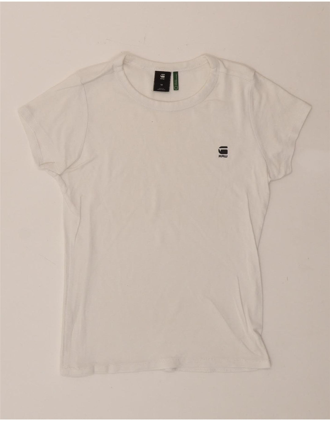 G-STAR Womens T-Shirt Top UK 12 Medium White Vintage G-Star and Second-Hand G-Star from Messina Hembry 