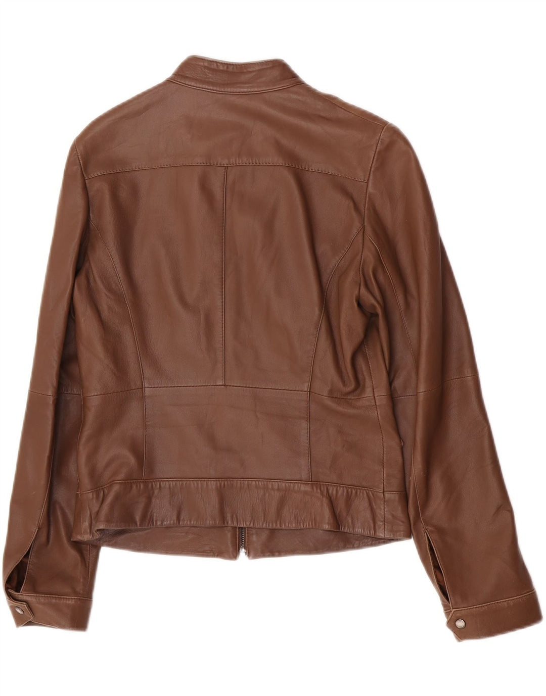 Jachetă de piele pentru femei Penny Black UK 12, maro mediu, piele de miel