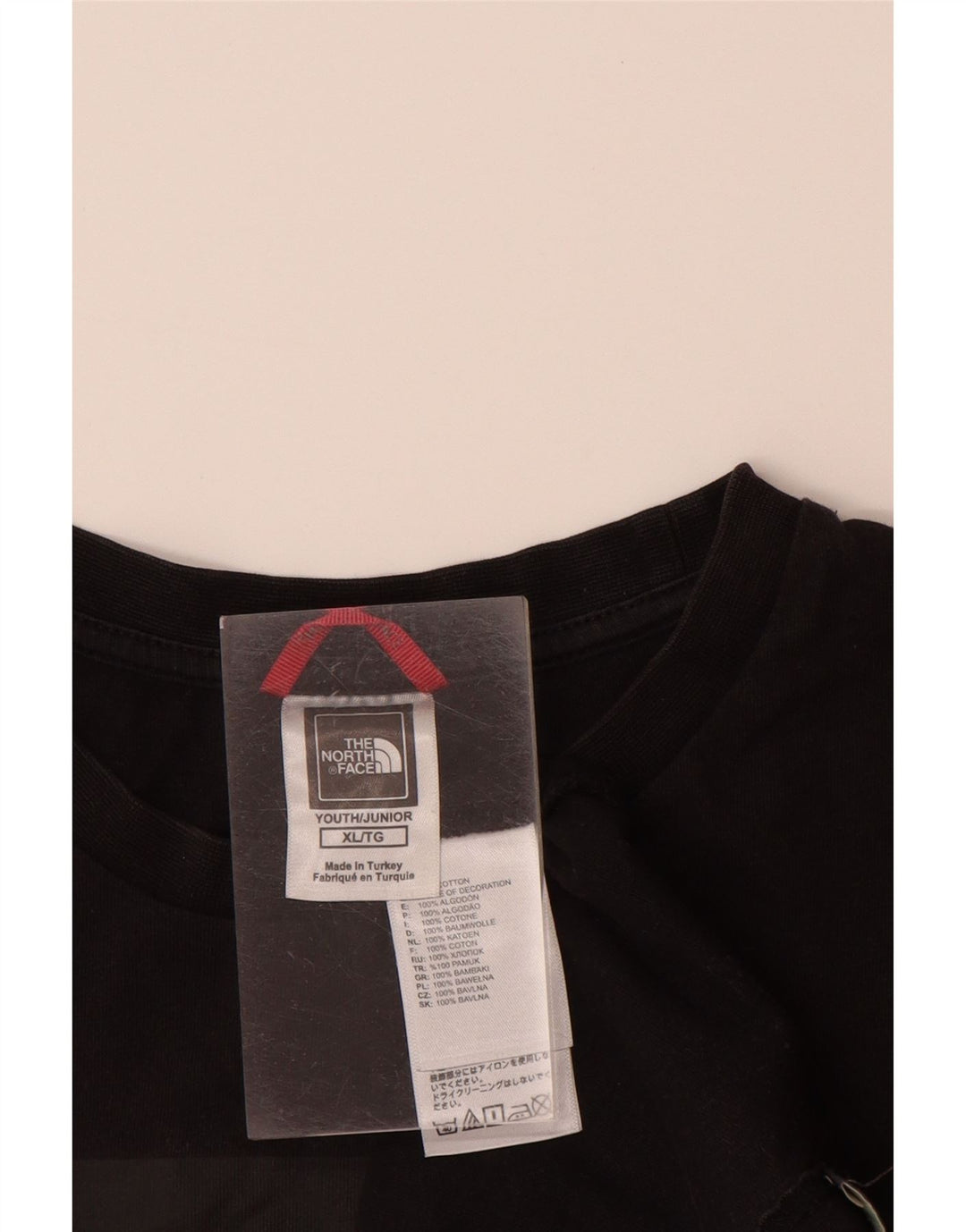 Tricou grafic pentru băieți THE NORTH FACE Top 14-15 ani XL bumbac negru