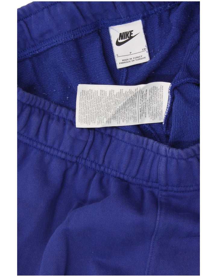 Pantaloni scurti sport grafic NIKE pentru bărbați, bumbac albastru mic