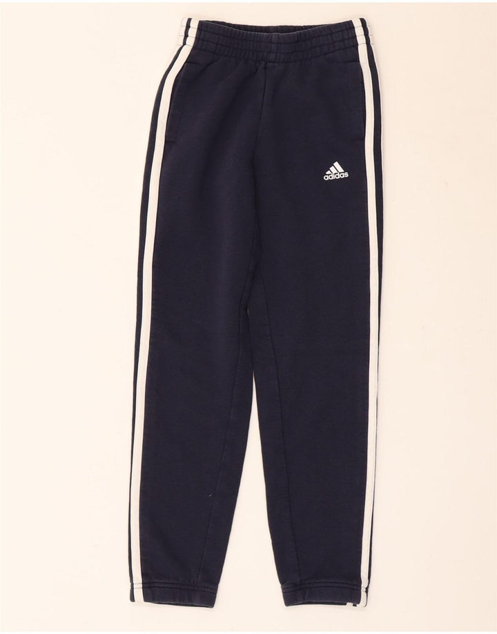 Pantaloni de trening ADIDAS pentru baieti Joggeri 9-10 ani Bumbac bleumarin