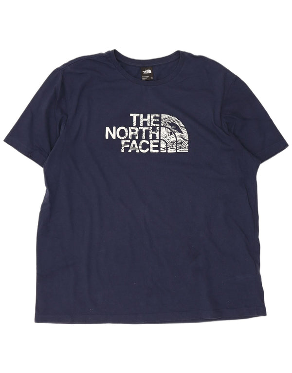 Tricou grafic pentru bărbați The North Face Top 2XL Bumbac bleumarin