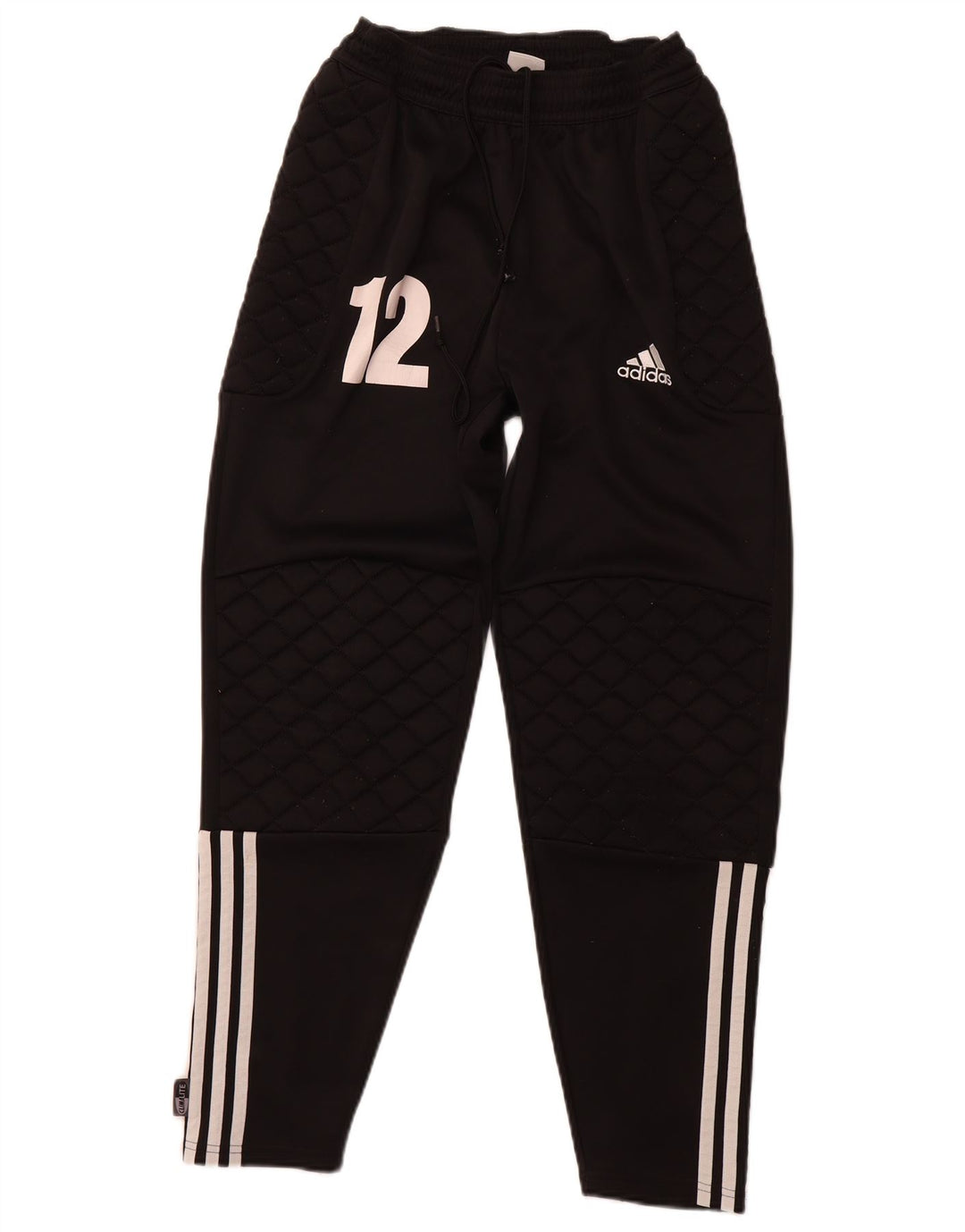 Pantaloni de trening grafic ADIDAS pentru bărbați, poliester mediu negru