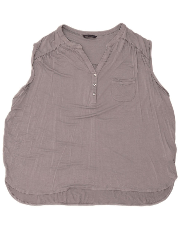 Bluză fără mâneci pentru femei Marks & Spencer UK 24 4XL Viscoză gri