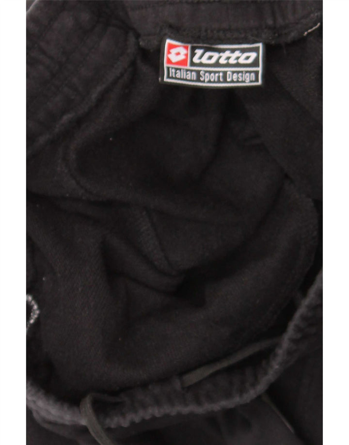 Pantaloni de trening Lotto pentru bărbați, negru mediu