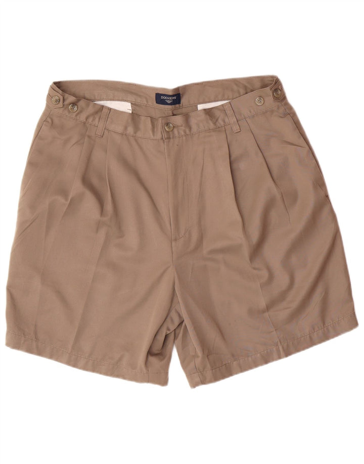 Pantaloni scurți chino pegged pentru bărbați DOCKERS W36 poliester maro mare