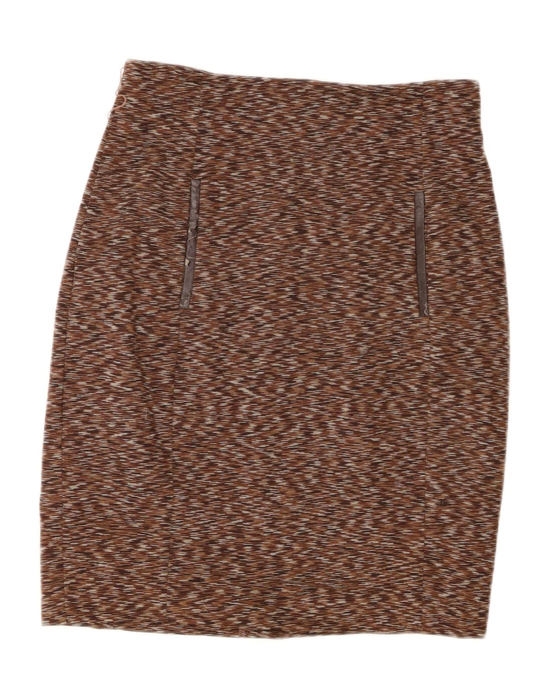 Fusta creion pentru femei CALVIN KLEIN, mare W32, poliester cu pete maro