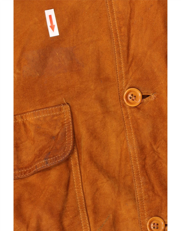 Jachetă bomber din piele intoarsa pentru barbati Harry&Moore EU 56 3XL piele bej