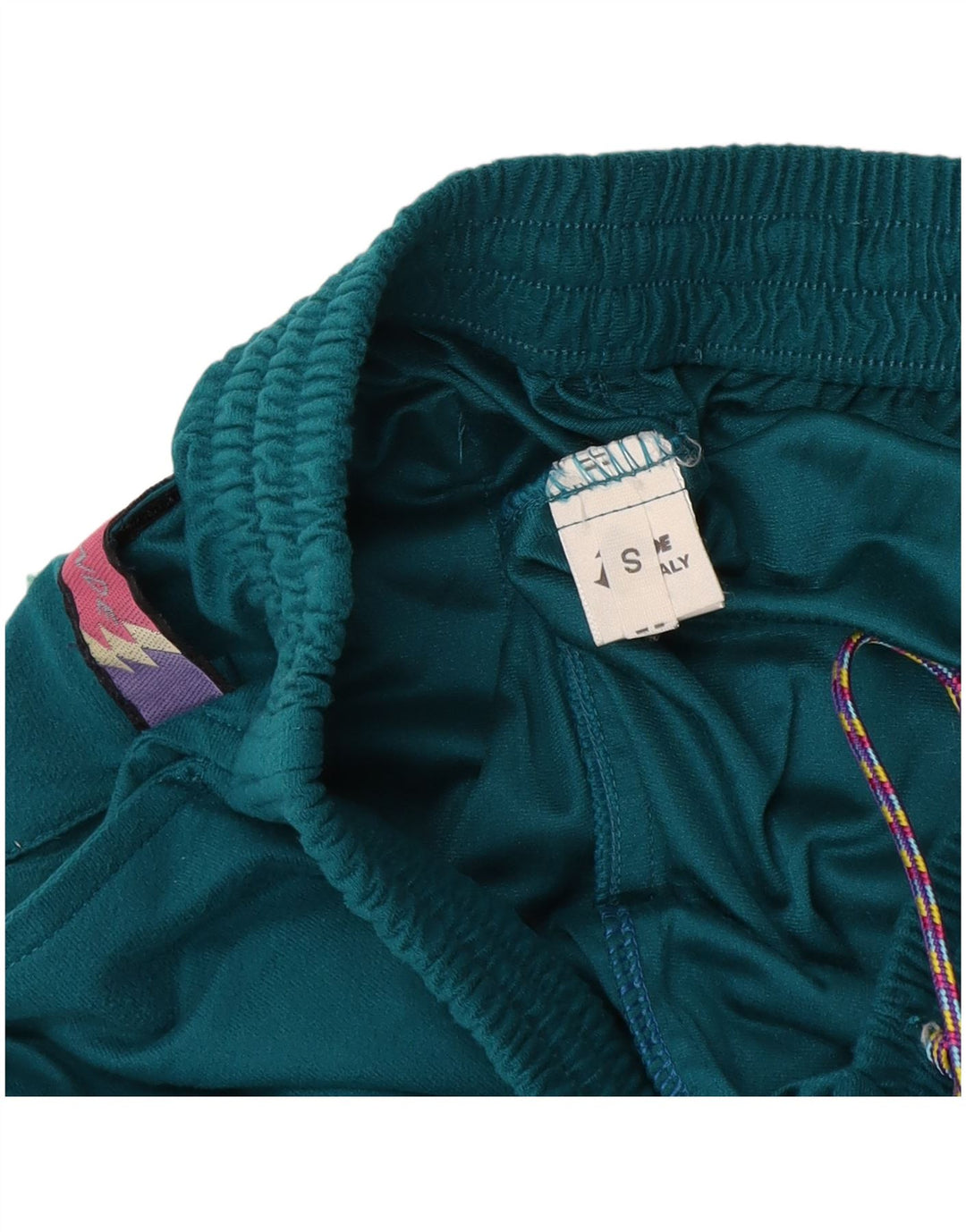 Trening complet Vintage pentru bărbați, mic, verde, color block, poliester