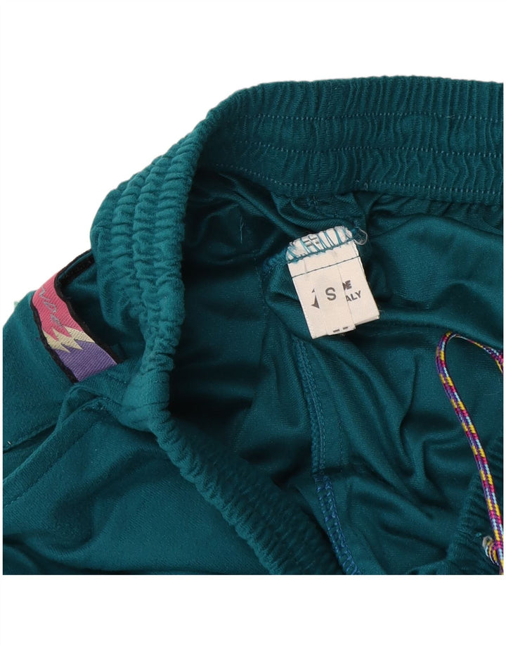 Trening complet Vintage pentru bărbați, mic, verde, color block, poliester