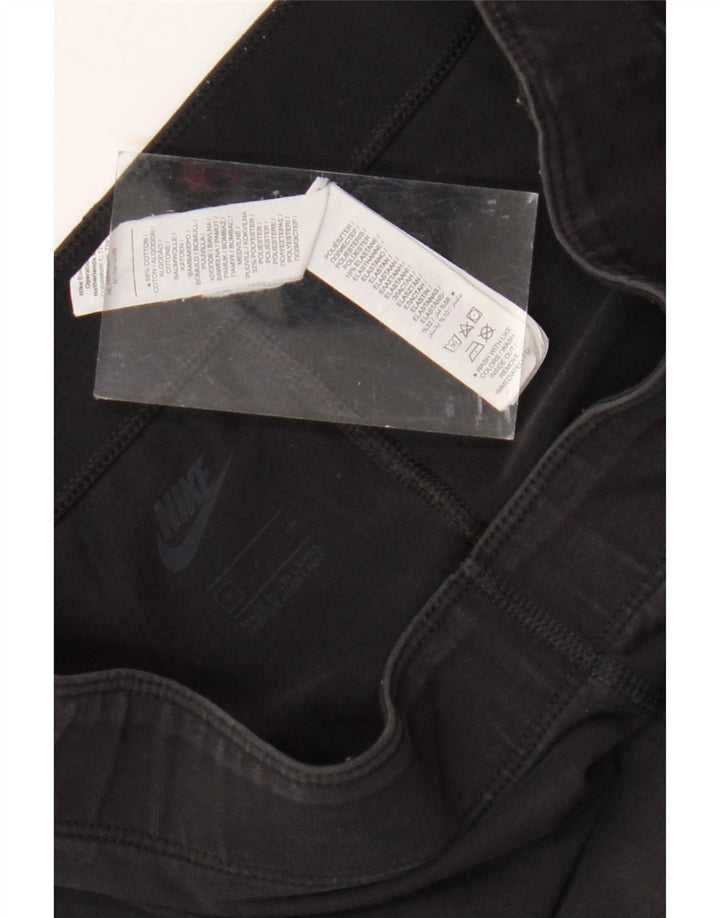 Leggings grafic NIKE pentru femei UK 8, bumbac negru mic
