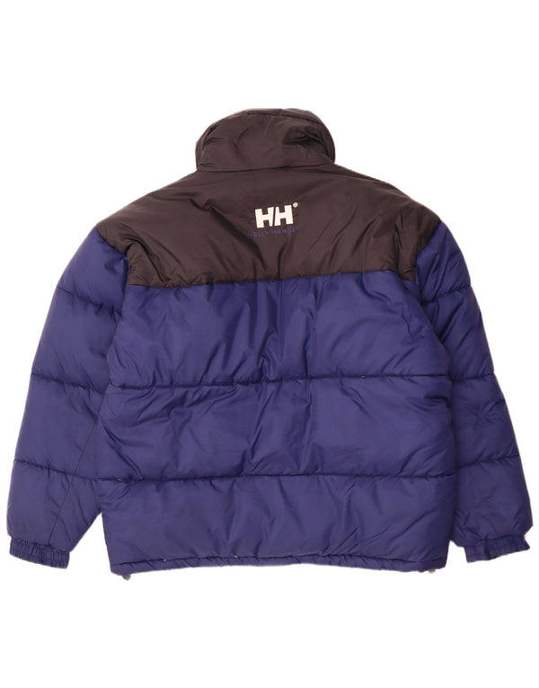 Jachetă căptușită cu grafică pentru bărbați Helly Hansen UK 40, mare, albastru, nailon color bloc
