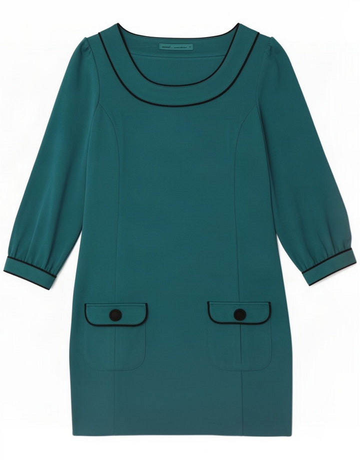 Next Rochie schimbătoare pentru femei cu mâneci 3/4 UK 12 Medium Green Poliester