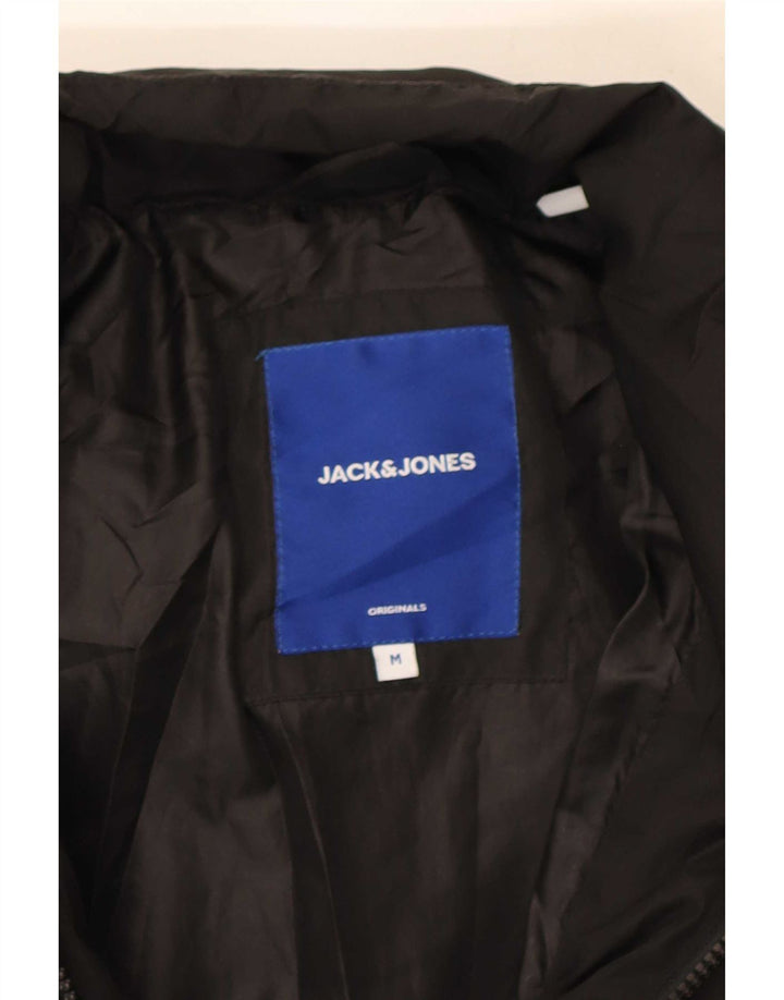 Jack & Jones Jachetă Căptușită pentru bărbați UK 38 Poliester mediu negru