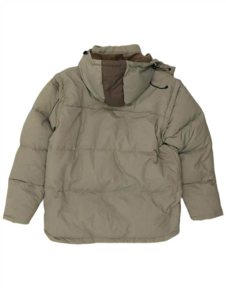 Jachetă căptușită cu glugă Fila pentru bărbați UK 40 Large Green
