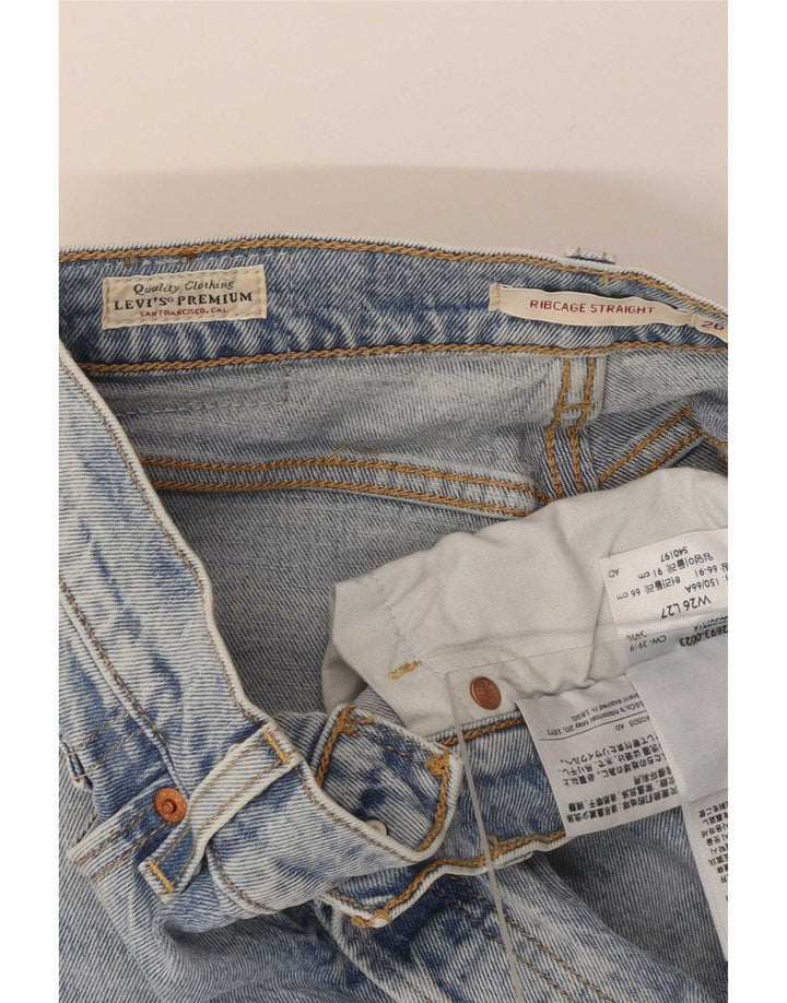 Banchi drepti pentru femei Ribcage Levi's W26 L27 Blue