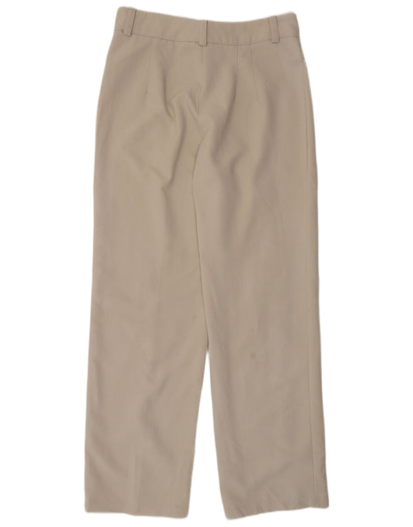 Pantaloni casual drepti pentru femei cu talie înaltă Zara L30 L32 Bej Viscoză