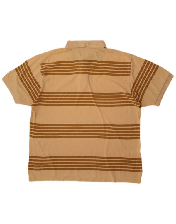 Tricou polo pentru bărbați Champion, mare, bej, cu dungi