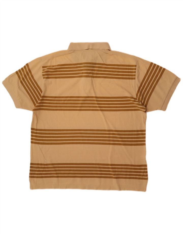 Tricou polo pentru bărbați Champion, mare, bej, cu dungi