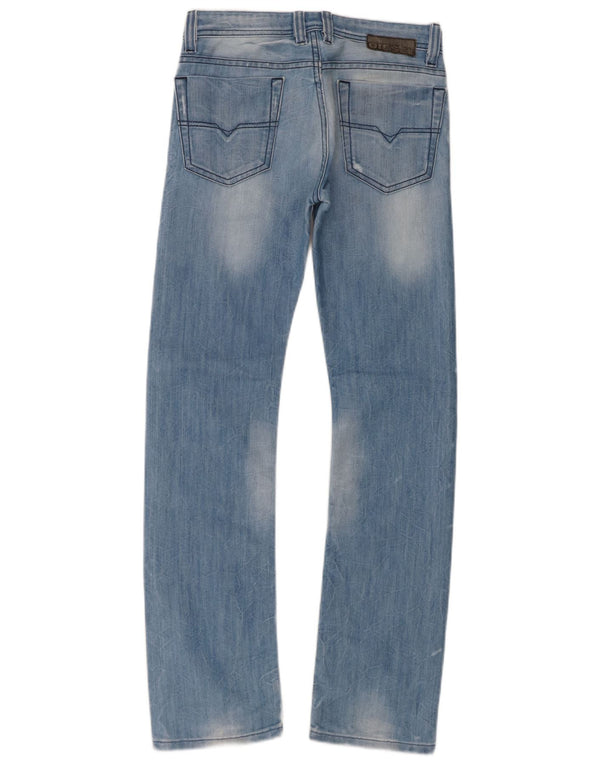 Blugi drepti Diesel Viker Acid Wash 11-12 ani W28 L30 Bumbac albastru