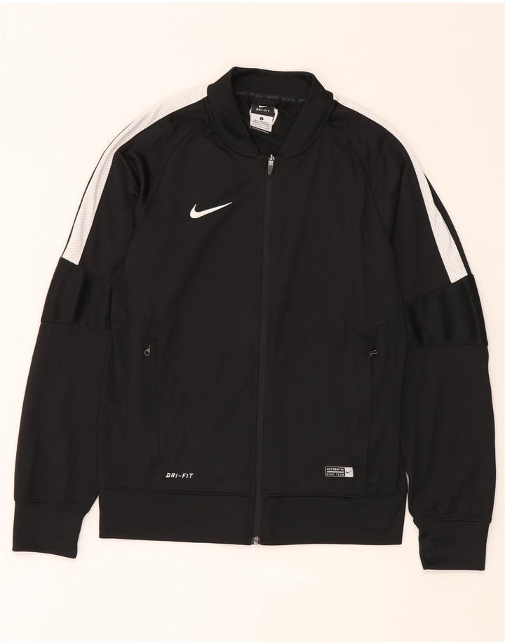 Jachetă de top pentru trening Nike Dri Fit pentru bărbați, mică, neagră, din poliester
