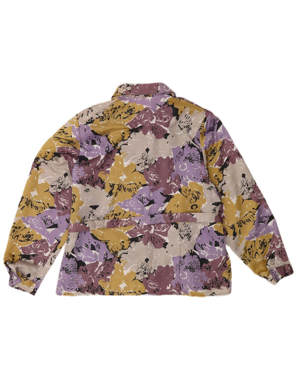 Cămașă vintage pentru femei UK 16 mare, multicoloră, florală