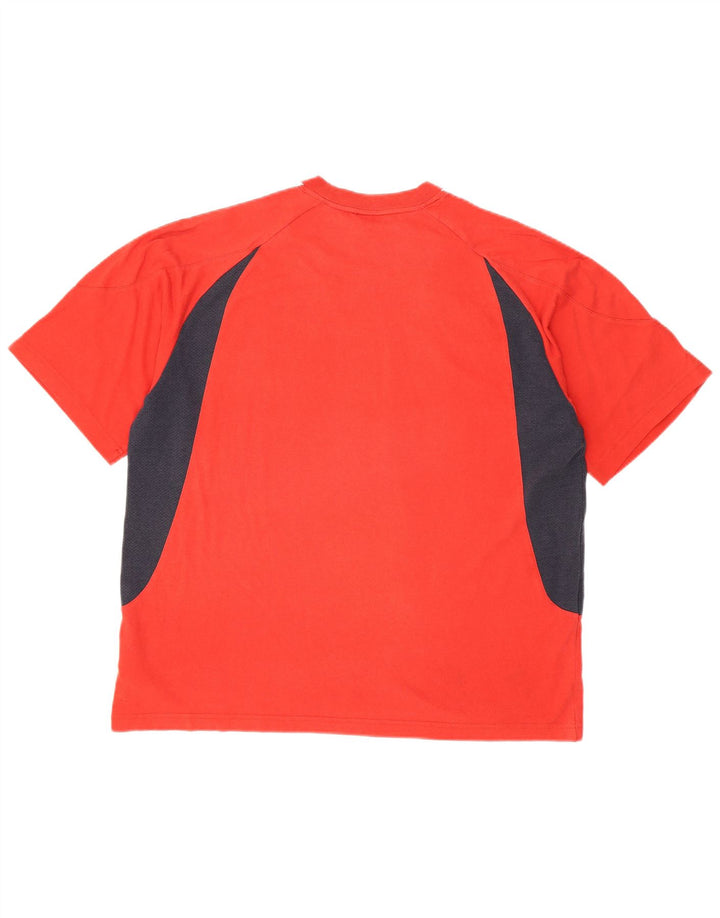 Tricou pentru bărbați Adidas Top 2XL, roșu, bumbac color bloc