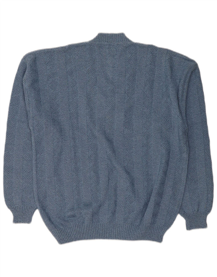 Pulover pentru femei cu decolteu în V Lasa IT 46/48 mare albastru Argyle/Diamond