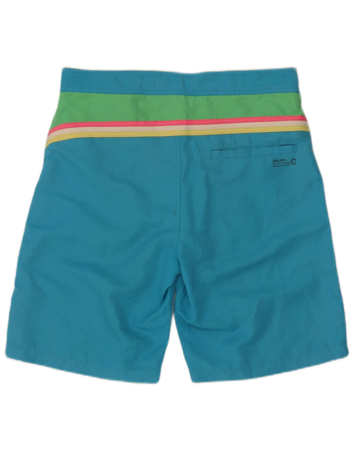 Pantaloni scurți de înot Jack & Jones pentru bărbați, albastru mediu, poliester color bloc