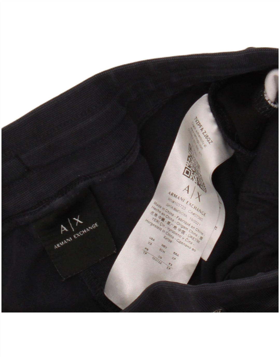ARMANI EXCHANGE Pantaloni de trening pentru bărbați XS Bumbac color-bloc albastru bleumarin