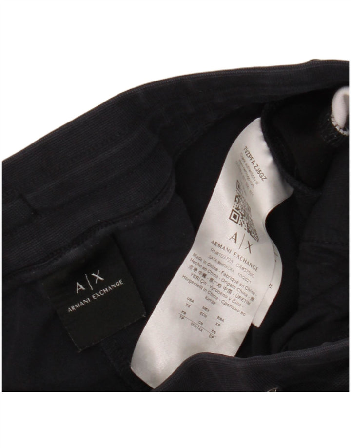 ARMANI EXCHANGE Pantaloni de trening pentru bărbați XS Bumbac color-bloc albastru bleumarin