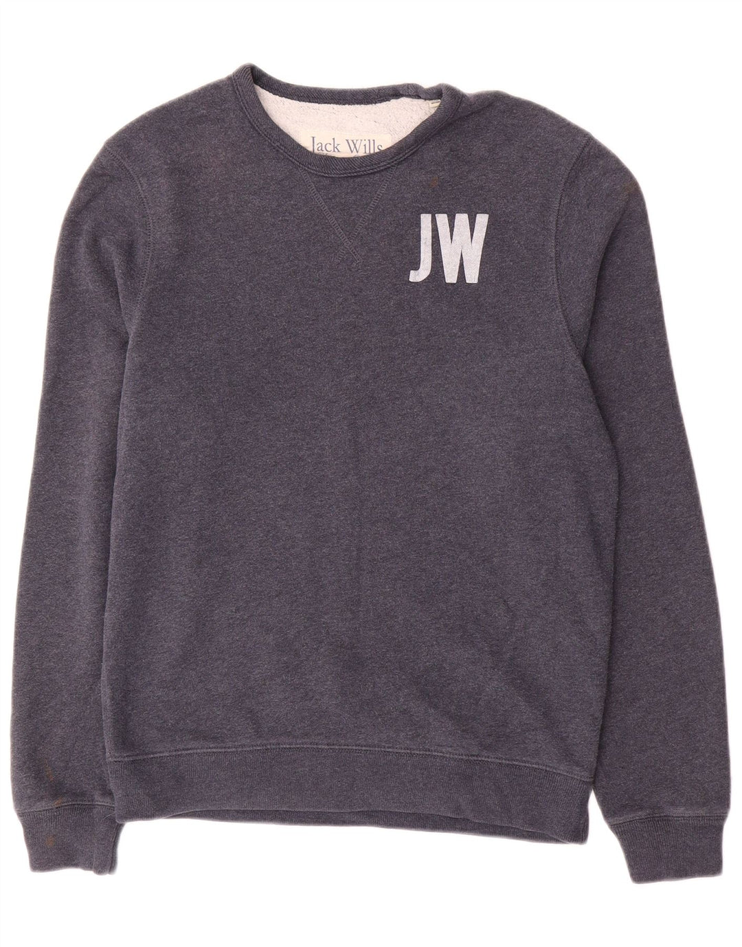 Hanorac cu grafic Jack Wills pentru bărbați Pulover mediu din bumbac bleumarin
