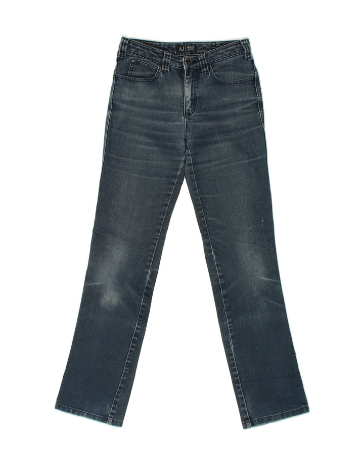 ARMANI JEANS Womens Straight Jeans W26 L31  Blue Cotton Vintage Armani Jeans and Second-Hand Armani Jeans from Messina Hembry 