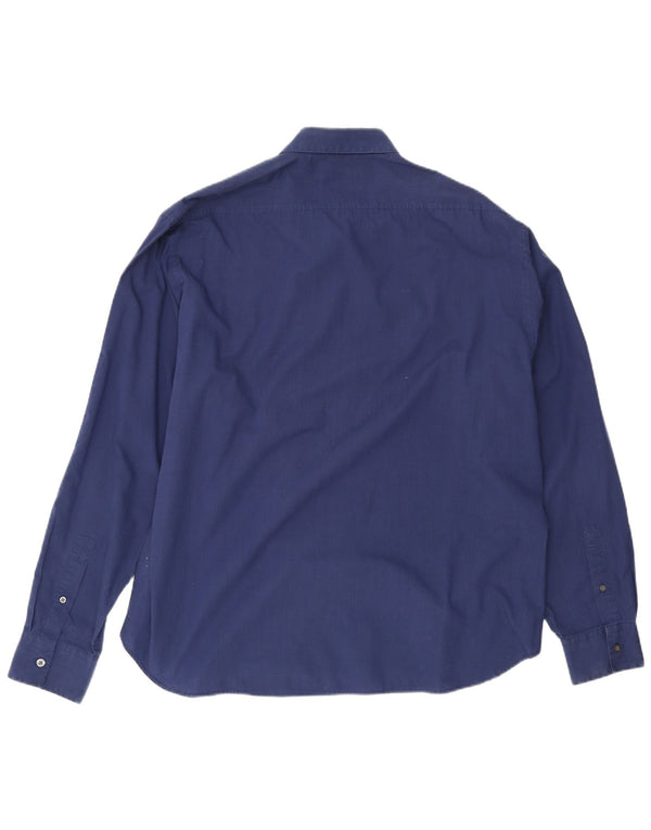 Cămașă pentru bărbați Yves Saint Laurent 2XL bumbac bleumarin