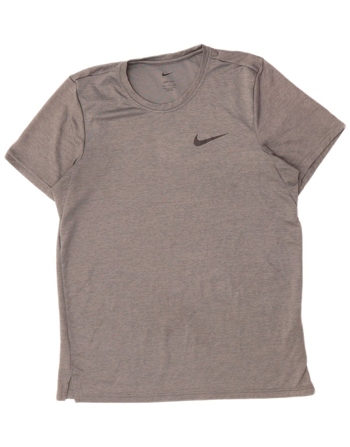Tricou NIKE Dri Fit pentru bărbați Top mic, gri, poliester