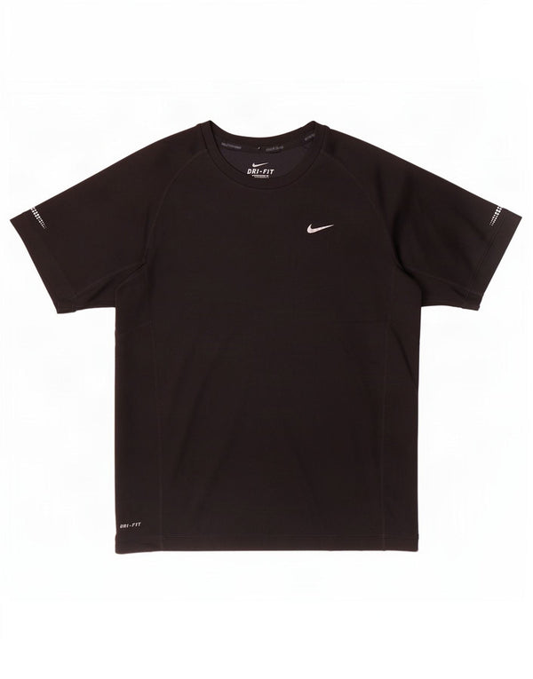 Nike Boys Dri Fit Graphic T-Shirt Top 12-13 Years Large Black