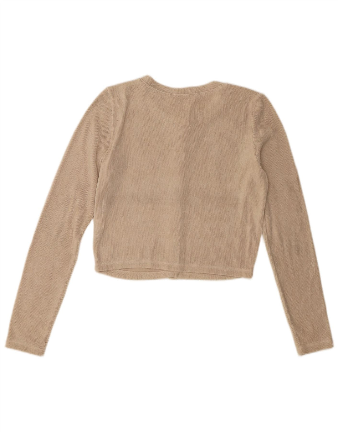 Pulover cardigan pentru femei Zara UK 10 Mic Bej Poliester
